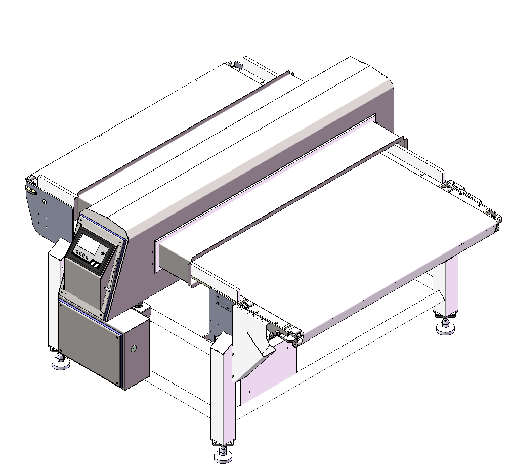 Wide-belt Arranging-line Metal Detector