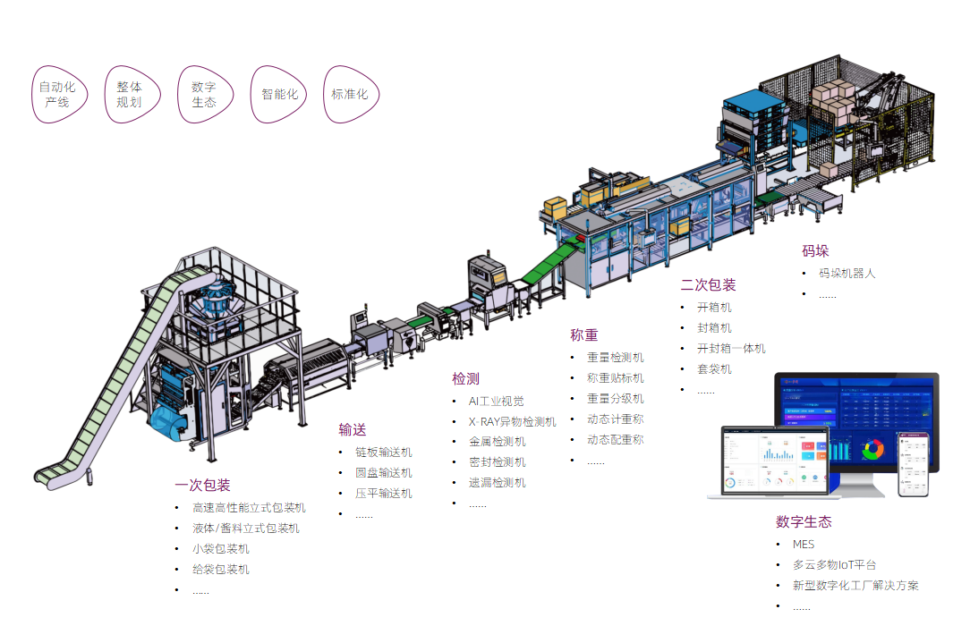 后道包装整体解决方案流程图
